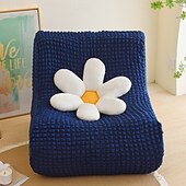 baratos Capa do sofá futon.-1pc capa elástica para sofá de chão sem braços capa para sofá preguiçoso relax seersucker capa elástica para sofá único capa de almofada para sala de estar casa