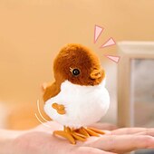 abordables Animaux en Peluche-jouet en peluche de simulation interactif - poulet/canard sauteur petit animal cadeau d&#039;anniversaire