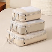 cheap Luggage &amp; Travel Storage-Compression Packing Cubes for Travel Luggage Storage and Backpack Organizer Space Savers, 7-Piece Set for Digital, Toiletry, Makeup, Clothes, Shoes, Travel Bags