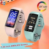 お買い得  スマートブレスレット-696 H28 スマートウォッチ 1.58 インチ スマートブレスレット ブルートゥース ECG + PPG 歩数計 着信通知 と互換性があります Android iOS 女性 男性 ハンドフリーコール メッセージ受信通知 IP 67 25mmウォッチケース