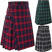 olcso Alsók-Punk és gótika Középkori Szoknya Kilts skót Férfi Kelta Alkalmi / Napi Felnőttek Szoknya