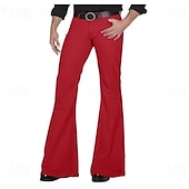 cheap Bottoms-Mens Bell Bottom Jeans Pants 70s Disco Outfits for Men Vintage Flared Jeans
