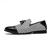 cheap Loafers-Men's Prom Shoes - Blue Textured Velvet Slip-On Loafers for Bold and Fashion-Forward Formal Wear