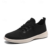 baratos Ténis para Homem-tênis de malha leve e respirável masculino - calçados casuais para caminhada com cadarço para uso diário e viagens