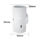 economico Luci decorative-faretti a led sensore di movimento luce notturna design a doppia testa luce per scale ricaricabile lampada da parete magnetica luci notturne da parete a led senza fili per gradini camera da letto