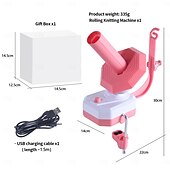 olcso Partikellékek-1db usb-s elektromos fonalcsévélő - hatékony gyorskötés  &amp; szövőeszköz rózsaszín/kék színben - ideális ajándék anyának születésnapra vagy anyák napjára