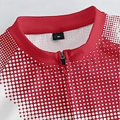 abordables Maillots pour hommes-Homme Maillot Velo Cyclisme Manche Courte Cyclisme Tee-shirt Maillot avec 3 poches arrière VTT Vélo tout terrain Respirable Séchage rapide Conception anatomique Mèche Rose foncé Pourpre foncé Rouge