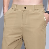 preiswerte Hosenanzugkurze-Herren Caprihose Shorts Schicke Shorts Freizeitshorts Tasche Elastischer Bund Gerader Schnitt Einfach Atmungsaktiv Feuchtigkeitsableitend Wadenlang Büro Geschäft Täglich Mode Streetwear Schwarz Blau