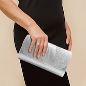 cheap Handbags-Handbag leatherette Wedding Evening Party Elegant Wedding With Pure Color Evening Handbag