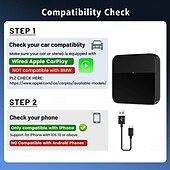 Недорогие автомобильные адаптеры-Carlinkit 0.027kg Нет Беспроводная игра Вай фай Автоматическое конфигурирование для Универсальный