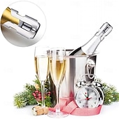 preiswerte Küchenutensilien &amp; Gadgets-Champagnerflaschenverschluss aus Edelstahl, vakuumversiegelter Sektflaschenverschluss, Weinflaschenschoner, Verschlusskappe, Flaschenöffner, Barwerkzeug, tragbarer Edelstahlverschluss,