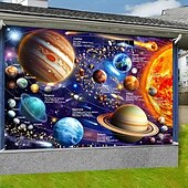 olcso Bolygó Szőttes-Bolygó Függő Gobelin Fali Művészet Univerzum Nagy Gobelin Freskó Dekoráció Fénykép Háttér Takaró Függöny Otthon Hálószoba Nappali Dekoráció