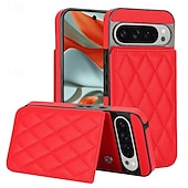 abordables Otras carcasas-teléfono Funda Para Google Píxel 9 Pro Pixel 9 Pro XL Pixel 8 Pro Pixel 8 Funda Trasera con Soporte Ranura para tarjetas Antigolpes Retro TPU Cuero de PU