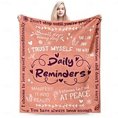abordables Couvertures et plaids-couverture fête des mères, une lettre à maman, cadeau fête des mères, couverture douce et confortable, cadeau parfait pour maman, motif floral ou cœur, chaud et confortable
