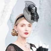 olcso Partikalapok-kalapok tüllszálas tányér / cloche kalap csészealj kalap pillbox sapka esküvői tea party elegáns esküvő szalagokkal fejdísz fejfedő