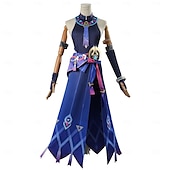 billige Anime-kostymer-Genshin Impact Cosplay Citlali Anime Cosplay kostyme Drakter Cosplay-drakter Karneval Maskerade Ytelse Fest Frakk Skjørte Hansker Til Dame Voksne