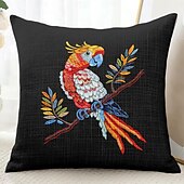 cheap Animal Style-Animal Parrot Tropical Decorative Toss Pillows Cover 1PC Soft Square Couch Cushion Case Pillowcase for Bedroom Livingroom Sofa Chair