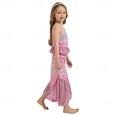 economico Costumi per bambine-La Sirenetta Principessa Sirena Vestito Costume per festa a tema Cosplay Cosplay di film for Ragazze Bambini Carnevale Mascherata Feste Ferie