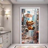 billiga Dörröverdrag-Rolig djur dansande dörrdekorationer dörröverdrag dörrgobeläng dörrgardin dekoration bakgrund inomhus/utomhus dörrbanner för främre dörr bondgård