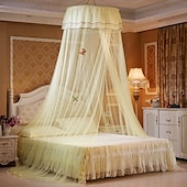 baratos Dossel e Cortinas de Cama-Canopy de cama para crianças com luzes canopy de duas camadas para cama tenda de berço de bebê para o quarto rede mosquiteiro para meninas e meninos
