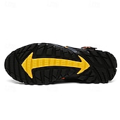 voordelige Casual Sneakers-Voor heren Sneakers Rivierschoenen Canyoning PU Leder Netstof Ademend Comfortabel Anti-slip Veters Zwart Donker paars Blauw Zomer Lente