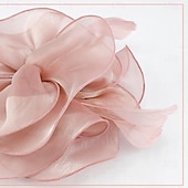 billige Coiffer-fascinators lue blomst mesh multi farge fjær bånd på pannebånd og klips teselskap hodeplagg for jenter kvinner
