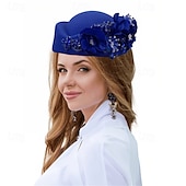 abordables Coiffure de mariage-accessoire Tissu Mariage Soirée Élégant Mariage Avec Fleur Casque Couvre-chef
