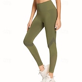 abordables Leggings y mallas de yoga-Mujer Pantalones de yoga Mallas Leggings de Yoga Malla Cintura elástica Control de barriga Levantamiento de tope Yoga Entrenamiento de gimnasio Pilates Pantalones Negro Verde Ejército Azul Otoño