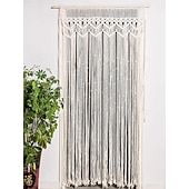 levne Záclony makrame a řetězce-Boho závěsy do dveří makramé římsa závěsné stěny domácké makramé tkané gobelíny dekorace závěsu s motýlem dělící stěna čelo postele svatební pozadí 35&quot; Š x 79&quot; D