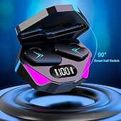 Недорогие Истинные беспроводные наушники (TWS)-X15 беспроводные Bluetooth 5.3 игровые наушники с LED дисплеем шумоподавление и встроенный микрофон