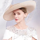 abordables Sombreros de Fiesta-Sombreros de lino, sombrero bombín o cloche, sombrero para el sol, sombrero sinamay, boda, fiesta de té, boda elegante con lazo, tocado.
