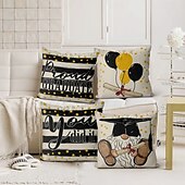 cheap Throw Pillows &amp; Covers-Graduation Decorative Toss Pillows Cover 4PC Best Graduation Gift Soft Square Couch Cushion Case Pillowcase for Bedroom Livingroom Sofa Chair