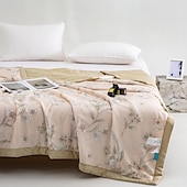 baratos Cobertores de cama-Colcha de verão, Floral / flor Fibra de Liocel Confortável cobertores