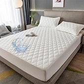 cheap Sheets &amp; Pillowcase-Queen Full King Protective Bed Cover Waterproof Mattress Protector Quilted Fitted Mattress Pad Bed Protector Elastic Thick Anti-slip Fitted Sheet with Deep Pocket Noiseless Hypoallergy