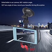 זול DVR לרכב-4 אינץ&#039; מכונית dvr dash cam hd 1080p מצלמת וידאו קדמית מצלמה אחורית אוטומטית 2 in1 הקלטת ראיית לילה הקלטת לולאה