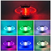 abordables Éclairage subaquatique-Lampes solaires de piscine, éclairage extérieur flottant, globe lumineux, veilleuse RVB à changement de couleur, lumières LED étanches pour piscine, étang, jardins, fêtes, brille dans le noir,
