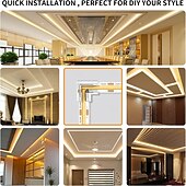 cheap LED Accessories-COB LED Strip Connectors 8mm 10mm 2 Pin COB LED Strip Connectors 10PCS 20PCS I-Shaped L-Shaped Board to Board Corner Connectors Transparent and Gapless LED Tape Light Connectors Suitable for DIY COB