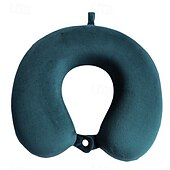 cheap Bedding Accessories-Neck Pillow for Traveling, Upgraded Travel Neck Pillow for Airplane 100% Pure Memory Foam Travel Pillow for Flight Headrest Sleep, Portable Plane Accessories