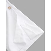 economico retrò-Per uomo Pantaloni di Lino Pantaloni Estivi Coulisse Elastico in vita Bottone laterale Semplice Confortevole Traspirante Lunghezza intera Casuale Quotidiano All'aperto Vacanza Classico Nero Bianco