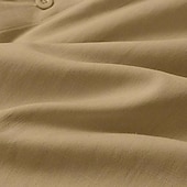 economico Strada-Per uomo Camicia Camicia con colletto alla coreana Camicia Estiva Abbigliamento da spiaggia Camicia casual Camicia con Bottoni Semplice Vacanza Ferie Bianco Azzurro cielo Verde Cachi Manica Lunga