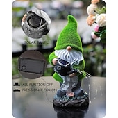 お買い得  ランドスケープライト-1個の風景ライト屋外ソーラープラッシュゴブリンドワーフライト中庭ガーデン芝生パス雰囲気装飾ライト付き