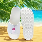 abordables Sandales de Vacances-Sandales à enfiler pour homme, motif flamant rose et motif coloré – style décontracté et amusant pour la plage, la piscine et les vacances d&#039;été