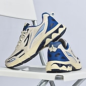 Χαμηλού Κόστους Ανδρικά Sneakers-ανδρικά αθλητικά παπούτσια τρεξίματος λευκά και πορτοκαλί με ελαφρύ πλέγμα – ευέλικτα αθλητικά παπούτσια για μπάσκετ και καθημερινή χρήση