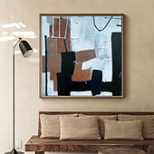 preiswerte Abstrakte Gemälde-minimalistisches abstraktes Gemälde extra großes handgemaltes modernes Wandgemälde auf Leinwand große Wandkunst Ölgemälde für Schlafzimmer Wohnzimmer Gemälde