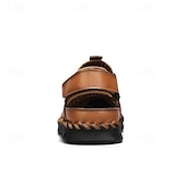 preiswerte Outdoor-Sandalen-Braune Mesh-Sandalen für Herren – atmungsaktive und stylische Sommerschuhe für Strand, Urlaub &amp; Outdoor-Aktivitäten