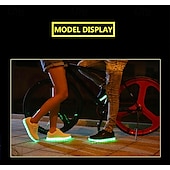 cheap Men&#039;s Sneakers-Gold LED Light Up Sneakers for Men and Women – USB Rechargeable Shiny Party Shoes with Glow Sole for Dancing, Festivals, Nightclubs, and Halloween