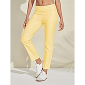 abordables Ropa de golf femenina-Mujer pantalones de golf Rosado morado Azul vaquero Negro Prendas de abajo Ropa de golf para damas Ropa Trajes Ropa Ropa