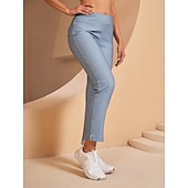 abordables Ropa de golf femenina-Mujer pantalones de golf Rosado morado Azul vaquero Negro Prendas de abajo Ropa de golf para damas Ropa Trajes Ropa Ropa