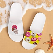 abordables Sandales de Vacances-Sandales à enfiler pour homme, motif flamant rose et motif coloré – style décontracté et amusant pour la plage, la piscine et les vacances d&#039;été