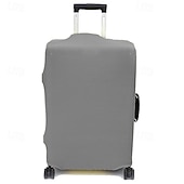 abordables almacenamiento de equipaje y viajes-Funda protectora para equipaje, funda elástica duradera de color sólido para maleta de viaje, funda de dacrón plegable lavable y a prueba de polvo para equipaje de mano. &amp;equipaje facturado